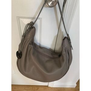 Michael Kors gray soft leather handbag